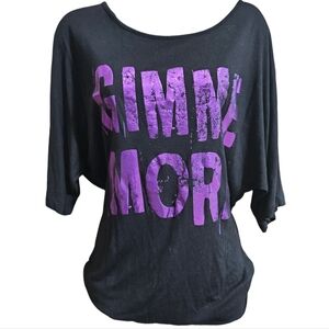 Britney Spears "GIMME MORE" Black/Purple Tunic Top/T-Shirt Dress